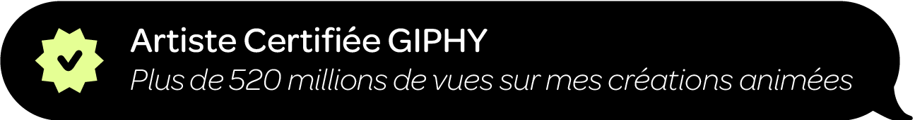 Émilie Gaspar - Designer certifiée GIPHY France 520 millions de vues